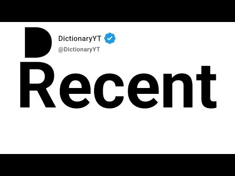 Recent Antonyms | Opposite Words