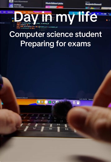 Day in my life. Computer science student preparing for exams next week #student #developer #database #studywithme #dayinthelife