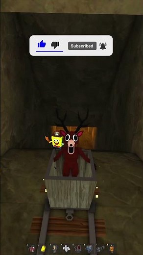 EVIL DEER ON A ROLLER COASTER! PRISON RUN IN ROBLOX!