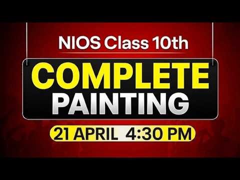 NIOS Class 10th Painting Most Important Questions with Solutions | Pass 100% | NO Fail