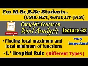 Real Analysis Complete Course🔥||Lecture-27||learn MATHEMATICS