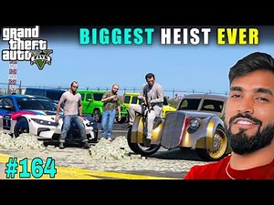 THE BIGGEST EXOTIC CAR HEIST EVER | TECHNO GAMERZ GTA 5 GAMEPLAY #164