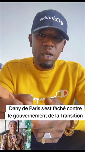 Dany de Paris s'est fâché contre le gouvernement de la Transition