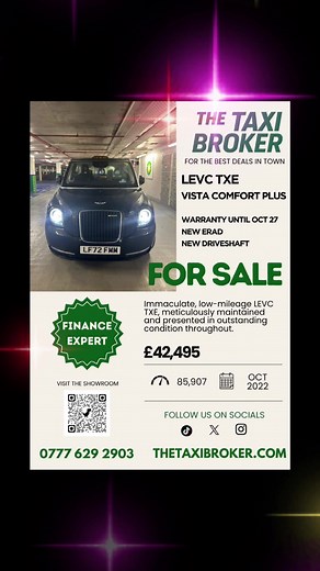 LEVC Vista Comfort Plus for Sale in London