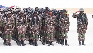 152K views · 3.1K reactions | President Dr Hage G. Geingob, Commander-in-Chief of the Namibian Defence Force on the occasion of Exercise Khan Strike II, 27-28 October 2021, Oshana Region | Namibian Presidency | Facebook