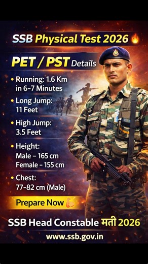SSB Physical Test 2026 🔥 PET/PST Full Details | Pass Kaise Kare #ssccoaching #sscexam #army #fitness