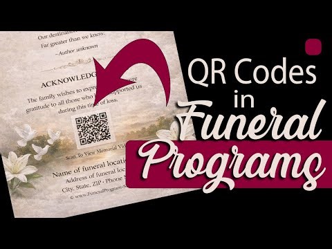 Digital vs. Physical: The Rise of QR Codes in Funeral Programs - The Funeral Program Site