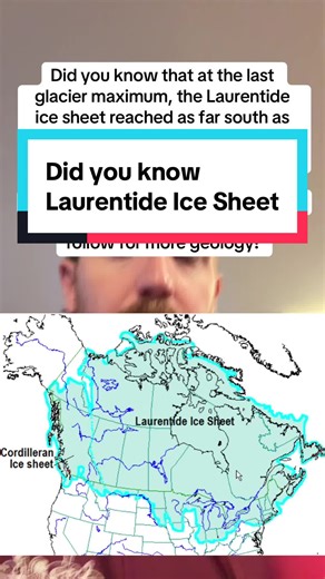 Did you know this about the Laurentide Ice Sheet #geology #geologyrocks #earthscience