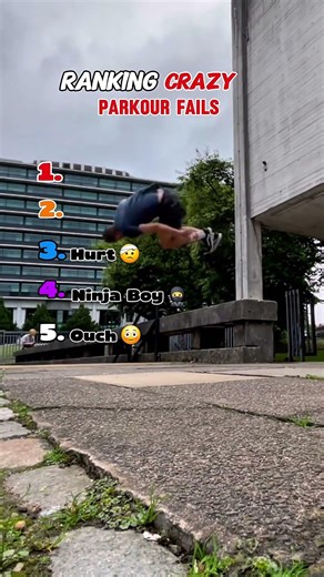 Top 10 Parkour Fails That Went Horribly Wrong 😭💥#shorts