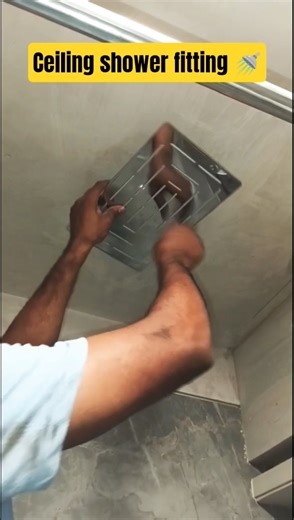 how to ceiling shower fitting 🚿 #shorts #short #shortsfeed #shortvideo #viral #plumber #plumbing
