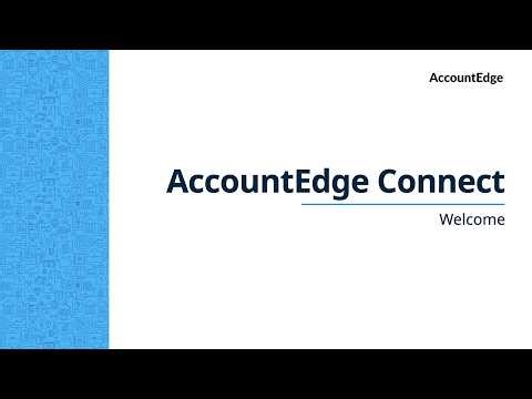 AccountEdge Connect - A Live Webinar