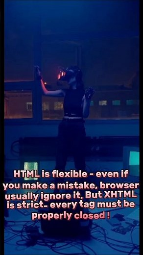 HTML vs XHTML 🔥✅— What’s the Difference? #shorts #coding #html #xhtml #html5 #frontend #webdesign