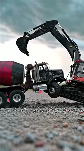 Epic RC Construction Site: Grader, Roller, Excavator Battle! ⚡