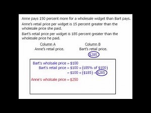 GRE Math Practice: Percents - Example 1