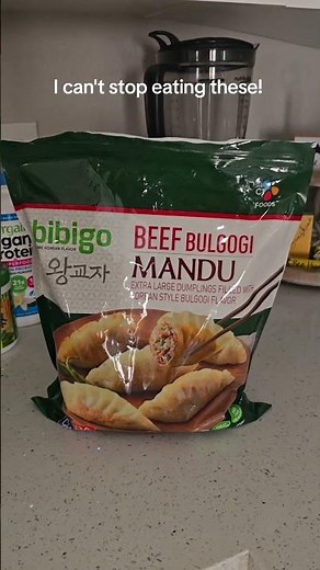 The dumplings I can't stop eating! Easy to cook Bibigo beef Bulgogi dumplings.