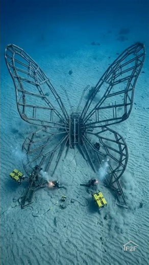 Building a Giant Butterfly Underwater Megastructure | Cinematic Construction