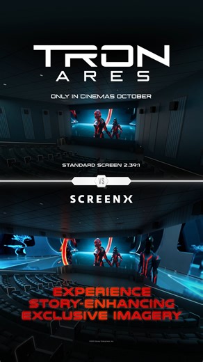 Let the battle for our world surround you. Book your tickets now to experience TRON: ARES in ScreenX at select Event Cinemas from October 9: https://bit.ly/EventCinemasTronAresScreenX | Event Cinemas
