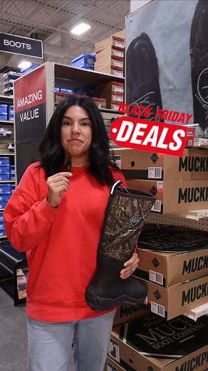 🚨FOUR DAYS UNTIL BLACK FRIDAY 🚨 Get Men's Camo Burshland Mud Boots by Muck for only $89.99! Black Friday Only. At Your Local Dunham's Sports. Doors Open at 4 AM. See All Black Friday Deals HERE 👉🏻 bit.ly/dunhamsblackfriday | Dunham's Sports