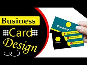 MS Word Tutorial - How to Make a Double-Sided Business Card design || Modern business card || card