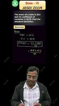 📑 MARK ROOM🔥 Mean, Standard Deviation and Coefficient of Variation #class10maths #xylemstate10tamil