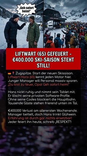LIFTWART (65) GEFEUERT – €400.000 SKI-SAISON STEHT STILL!