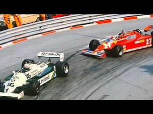 GP Monaco 1981 RAI Gilles Villeneuve Ferrari Nelson Piquet Alan Jones Nigel Mansell Carlos Reutemann