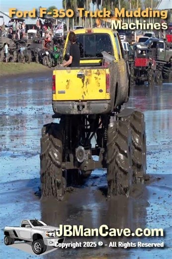 FORD F350 TRUCK MUDDING JBManCave.com #Shorts