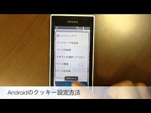 Androidのクッキー設定方法
