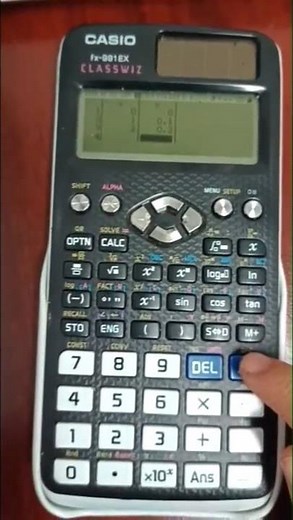 Como hacer regresión lineal con la calculadora FX 991 (ecuación de la recta)