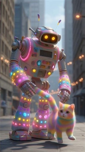 “The Colorful Kitten and the Mischief Robot”