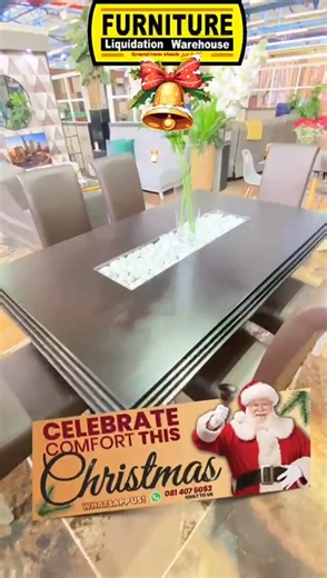 ✨🍽️ SHOP THE STYLE OF THE SEASON! 🍽️✨ Create a dining space everyone will love 😍 🍽️ Bali Dining Table (6-Seater) – R7 988 Elegant, spacious & perfect for entertaining 🪑 Margaret Dining Chair – R888 Comfortable, chic & easy to style 🪵 Bali Server Table – R3 988 The perfect finishing touch ✨ Modern • Timeless • Made to impress 👉 Shop the look today! 📲 WhatsApp us today: 081 407 5053 📌 #DiningRoomGoals #StyleOfTheSeason #DiningFurniture #HomeStyle #EntertainInStyle #FurnitureLiquidationWar