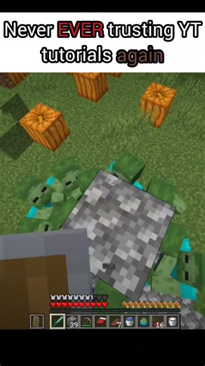 Guys don't trust YT tutorials #nobatidao #minecraft #memes #foryou #viral #gaming #funny