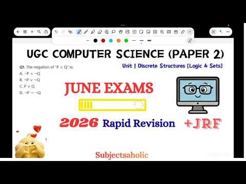 UGC NET CS Unit 1 Important PYQs with Solutions | Discrete Structures & Optimization | #2026 #exam