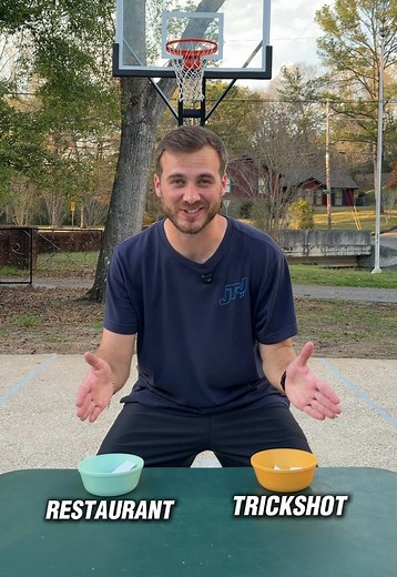 Hoops x Hardees!? Download the Hardee’s App and join My Rewards to unlock exclusive deals and treat yourself today! #hardeespartner @Hardee’s #basketball #trickshot