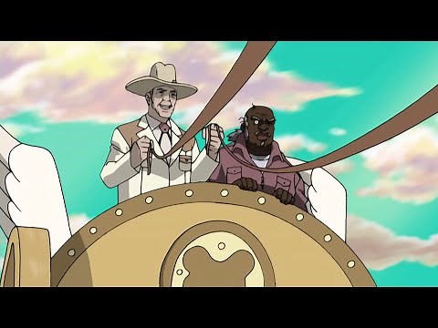 The Boondocks - Uncle Ruckus In "White" Heaven W/Ronald Reagan
