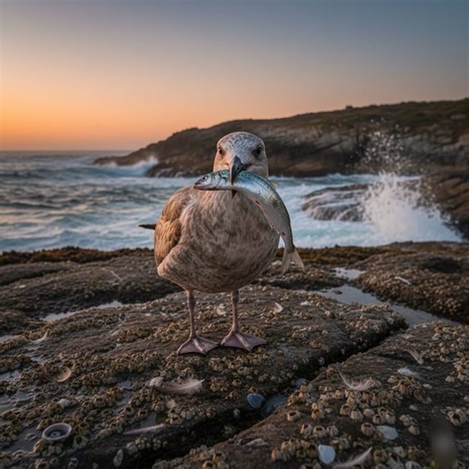 Young Pacific Gull with His Dinner 🍽️🪶 Out on the rugged coast, this young Pacific Gull (Larus pacificus) proudly shows off his fresh catch. Still wearing his mottled brown plumage, he’s learning the art of seaside dining—nature’s own lesson in survival. #PacificGull #WildlifePhotography #BirdsOfAustralia #Seabird #NatureLovers #WildlifePerfection #CoastalLife #Birdwatching #NaturePhotography #WildlifeMoments | Varieties of Nature