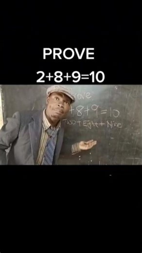 Teacher Solves Impossible Math Problem 😂 2+8+9=10!#FunnyMath #MathFail #FunnyTeacher #ComedyShorts