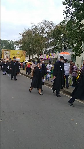 Graduation Ceremony Procession in Surathani