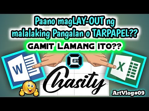 How to make TARPAPEL using Microsoft Word and Excel | Tagalog Tutorial | C21ArtworksTV | ArtVlog#09