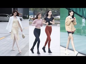 Tik Tok China #36 pretty girls mejores fashion walking style street dress outfit. 抖音時尚網紅街拍合輯。