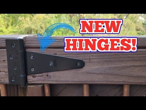 How To Put New Hinges On An Old Gate!