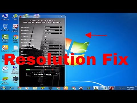 How To Change The Resolution Of The Amazing Spider Man 1 With Launcher #RanaYT