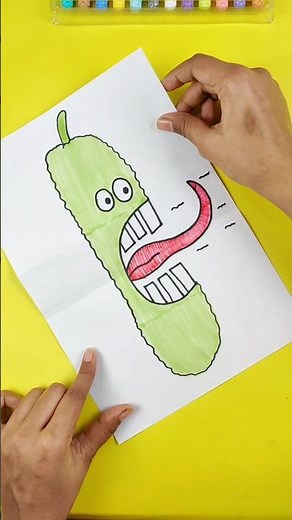 LOL! Folding Surprise Art 😂🎨 (Short & Fun!)