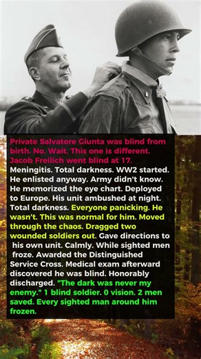 Blind Soldier Won the Distinguished Service Cross Fighting in Complete Darkness — Because He Already