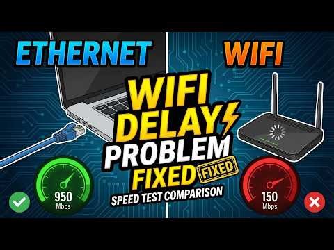 WiFi Delay Problem Fixed | Ethernet Vs Wifi | Speed Test #jioairfiber #internet