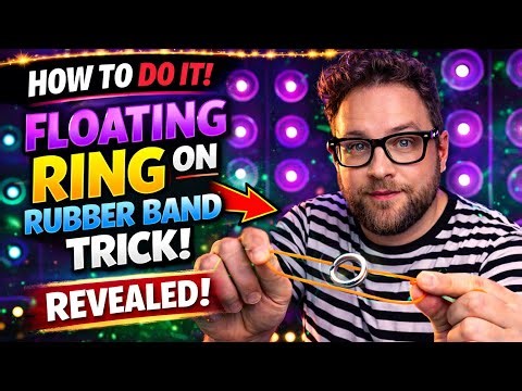 🪄 FLOATING RING ON RUBBER BAND MAGIC TUTORIAL!