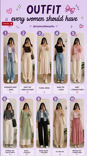 10 Outfits Every Woman Should Have | Cute, Classy & Everyday Outfit Ideas ✨ #shorts #ytshorts