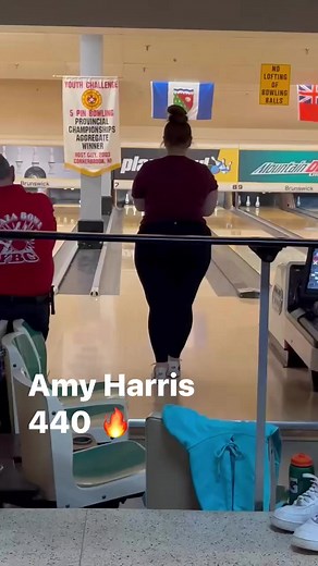 Congratulations to Amy Harris on her incredible 440 game during YBC at Plaza Bowl! 🛷 🔥 | Newfoundland & Labrador 5 Pin Bowlers Association