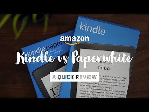 Amazon Kindle vs Kindle Paperwhite