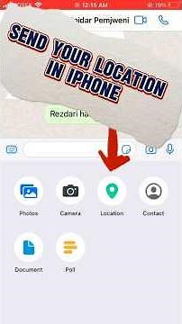 How to send pinned location in WhatsApp iPhone | Send Your Current Location In WhatsApp [iPhone]
